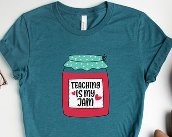 L'enseignement, c'est ma confiture, cadeau pour professeur, chemise de professeur, cadeau pour professeur de maternelle, professeur de collège, chemise de professeur d'école primaire