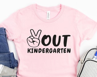 Shirt kleuterschool: Peace Out Graduation Party-T-shirt