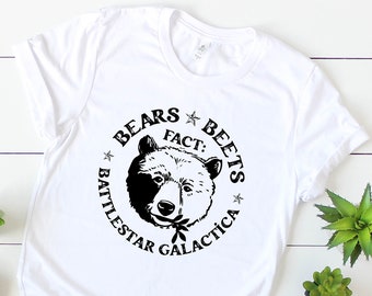 Bears Beets Battlestar Galactica T-Shirt: The Office Funny Tee
