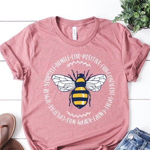 Bee Kind Graphic T-Shirt: Positive Message Tee