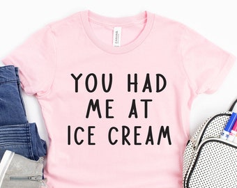 You Had Me At Ice Cream, Ice Cream Shirt, Summer Shirts, Gift for Kids, Toddler Gift, Cute Kids Shirt, Camo Kids Shirt, Ice Cream Summer Tee