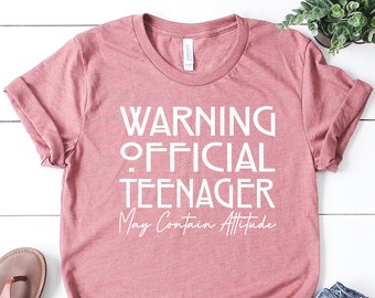 Official Teenager Shirt: 13th Birthday Gift