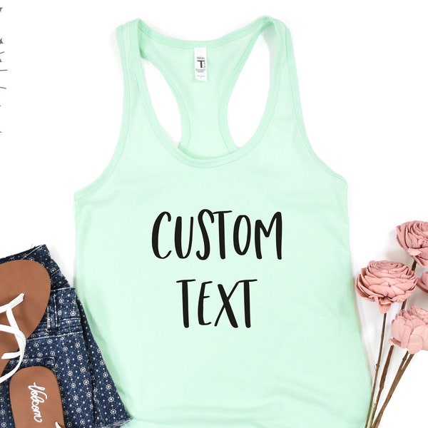 Custom Text Tank, Workout Tank Top, Custom Birthday Tank, Custom Bachelorette, Fitness Tank, Cute Workout Tank, Gym Tank Exercise