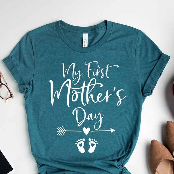 My First Mother's Day Pregnancy Announcement Shirt, Baby Reveal, Unisex Mom Shirt, Mom To Be Shirt, Mom Shirt, Mothers Day Gift Gift For Mom