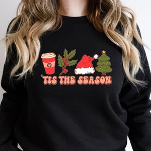 Tis The Season Sweatshirt, Christmas Tis The Season Hoodie, Merry Christmas Sweatshirt, Unisex Christmas Hoodie, Cute Winter Sweatshirt