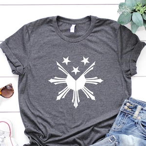Filipino Shirt Symbol Sun Star Shirt, Funny Filipino Clothing, Pinoy Phillippines Pride Long Sleeve Shirt, Phillippines Gift, Cool Star Tee