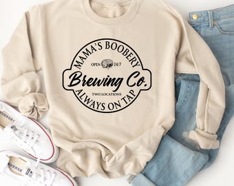 Mama's Boobery Brewing Co. hoodie - grappige borstvoedingstrui