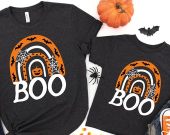 Halloween Boo Shirt: Rainbow Spooky Tee