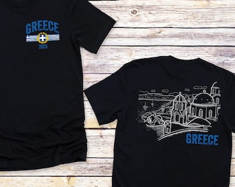 Greece Family Trip T-Shirt: Greek Island Cruise Matching Shirts