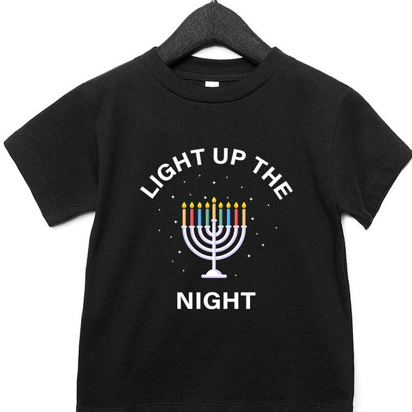 Hanukkah T shirt Kids Shirt, Chanukah Matching, Menorah T shirt, Jewish Kids, Hanukkah gift boys girls, Hanukkah traditions, Jewish toddler