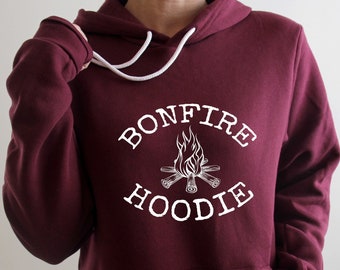 Lagerfeuer Hoodie: Lagerfeuer Grafik Pullover