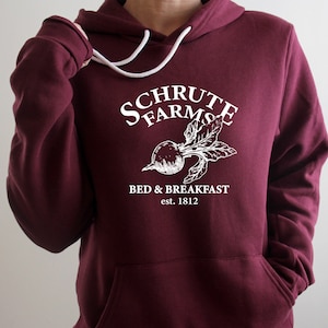 Schrute Farms Hoodie Longsleeve, The Office Shirt, Dwight Schrute,Funny Dwight Shirts Sweatshirt Gift For Him,Gift For Her,Dwight Office Tee