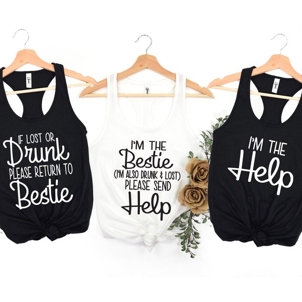 Matching Tank Tops, Best Friend Tank, Matching Friend Tank, Party Tank, Day Drinking Tank, Bridal Party Tanks, Drinking Tank Top