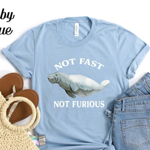 Funny Manatee Shirt, Chubby Mermaids Tee, Cute Manatee Tshirt, Manatee Lover T Shirt, Sea Cow Shirt Womens Animal Shirts Gift For Mom Friend