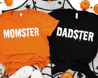 Matching Family Halloween Shirts: Funny Monster Graphic Tees