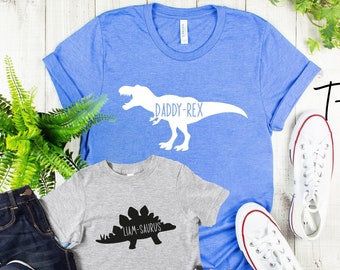 Dinosaur Dad and Baby Matching Shirts, Father's Day Gift