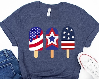 Patriotic Popsicle Shirt: 4th of July Family Tee
