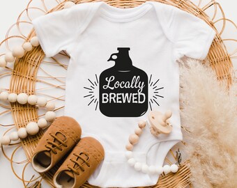 Beer Brewed Baby Onesie®, Cool baby Clothes, Baby Shower Gift, Girl Boy Brewery Onesie®, Toddler Shirt, Newborn Baby Reveal Romper Raglan