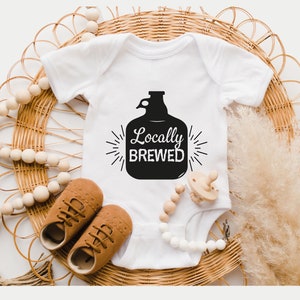 Beer Brewed Baby Onesie®, Cool baby Clothes, Baby Shower Gift, Girl Boy Brewery Onesie®, Toddler Shirt, Newborn Baby Reveal Romper Raglan