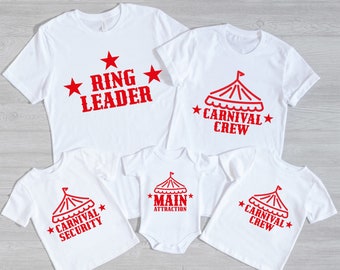 Custom Circus Birthday Shirt: Matching Family Carnival Party Tees