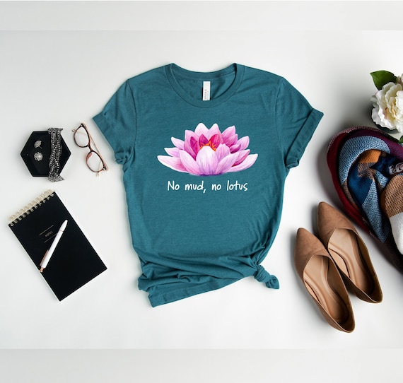 Lotus Flower Shirt: Zen Meditation, Botanical Namaste Tee