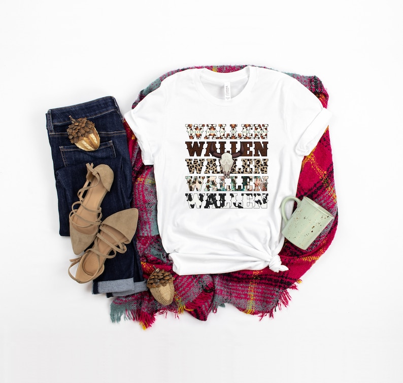 Country Music Shirt: Floral Leopard Rock Graphic Tee zdjęcie 2