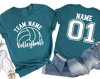 Custom Volleyball Team T-Shirt: Personalized Sport Fan Tee, Volley Lover