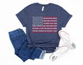 Vintage American Flag Tee with States, Fourth of July Tees, United States Tshirts, July 4th Graphic Tee, USA Shirts, Patriotic T Shirts
