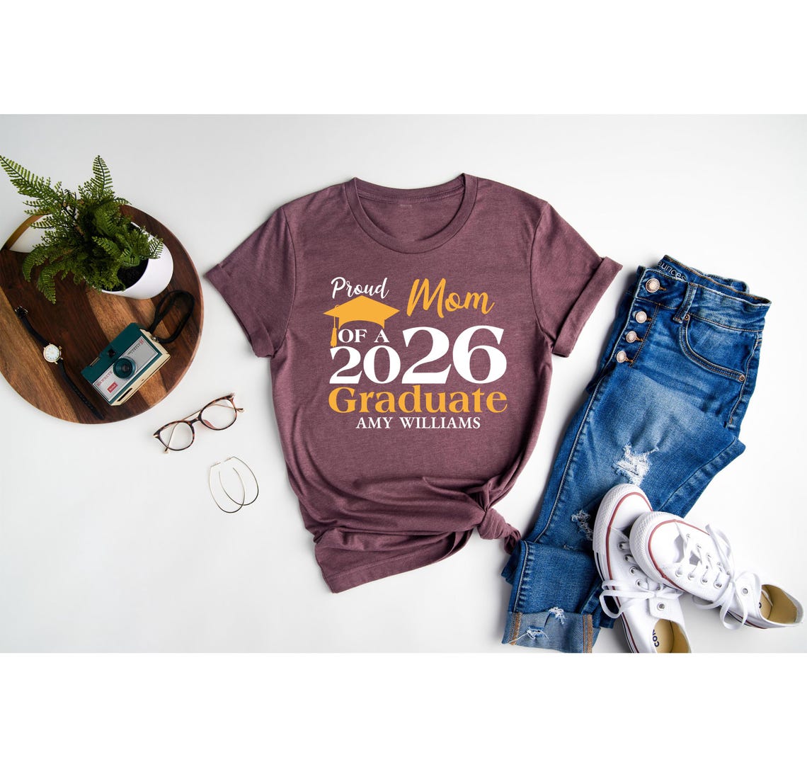 Personalized Proud Graduate 2026 Family Matching Tshirt, Custom Family ...