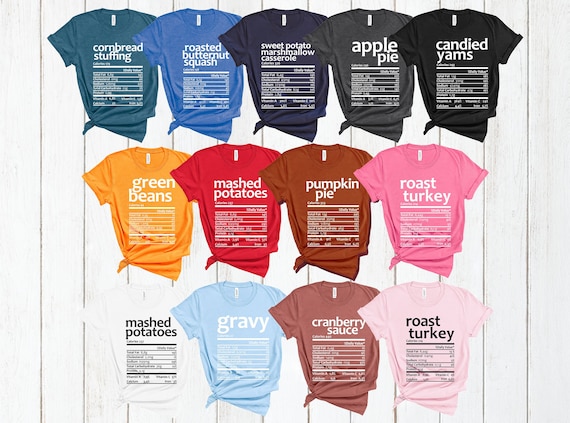 Funny Thanksgiving Turkey Stuffing Nutritional Facts Family T-Shirt Funny Thanksgiving Turkey Stuffing Nutritional Facts Family T-Shirt