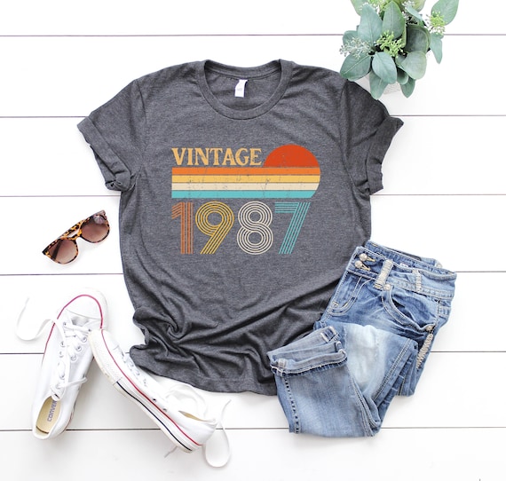 Vintage 1987 Retro Birthday Shirt: 39th Birthday Gift