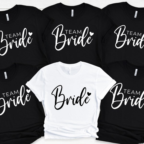 Team Bride Shirt, Bride Squad T-shirts, Bachelorette Party T-shirt, Engagement Shirt, Wedding Shirts, Gift for Bride Squad, Bridal Party Tee