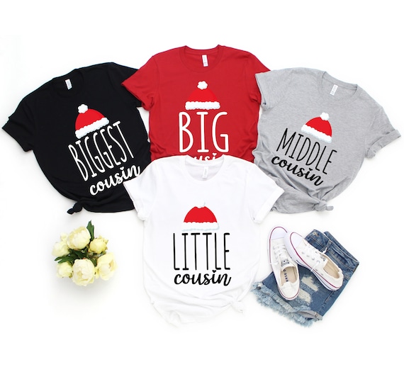 Cousin Crew Santa Hat Matching Family Christmas Gift Pajama T-Shirt Cousin Crew Santa Hat Matching Family Christmas Gift Pajama T-Shirt