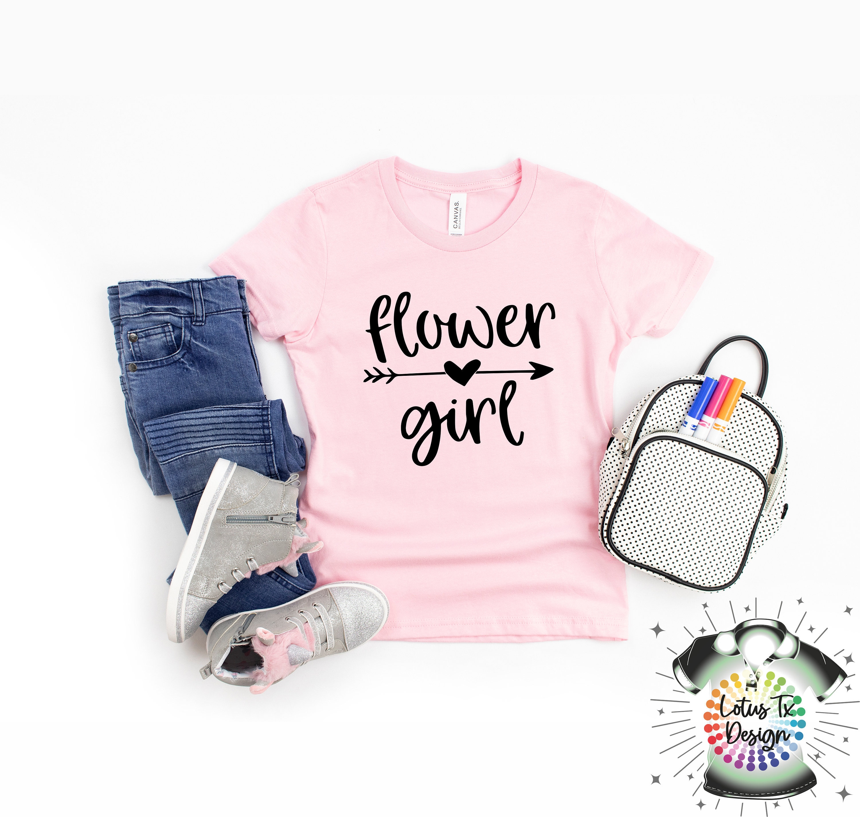 Flower Girl Shirt Flower Girl Tshirt Flower Girl Gift Etsy