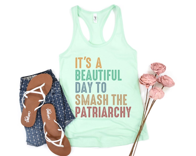 Smash The Patriarchy Tank Top: Feminist Sleeveless Shirt 画像 5