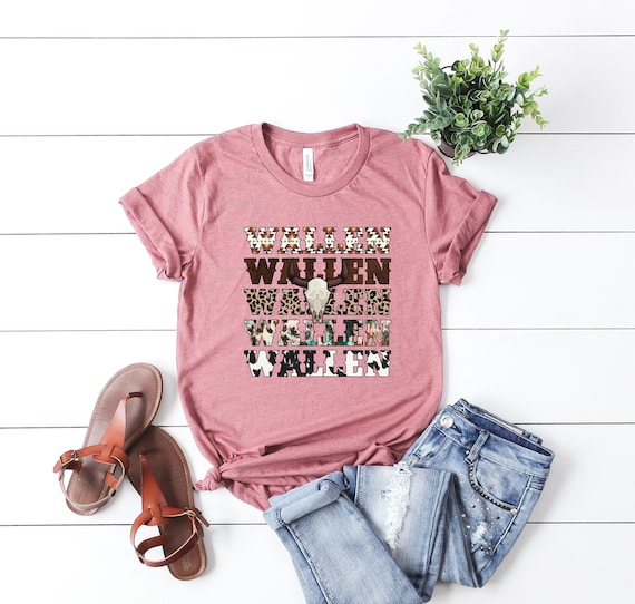 Country Music Shirt: Floral Leopard Rock Graphic Tee