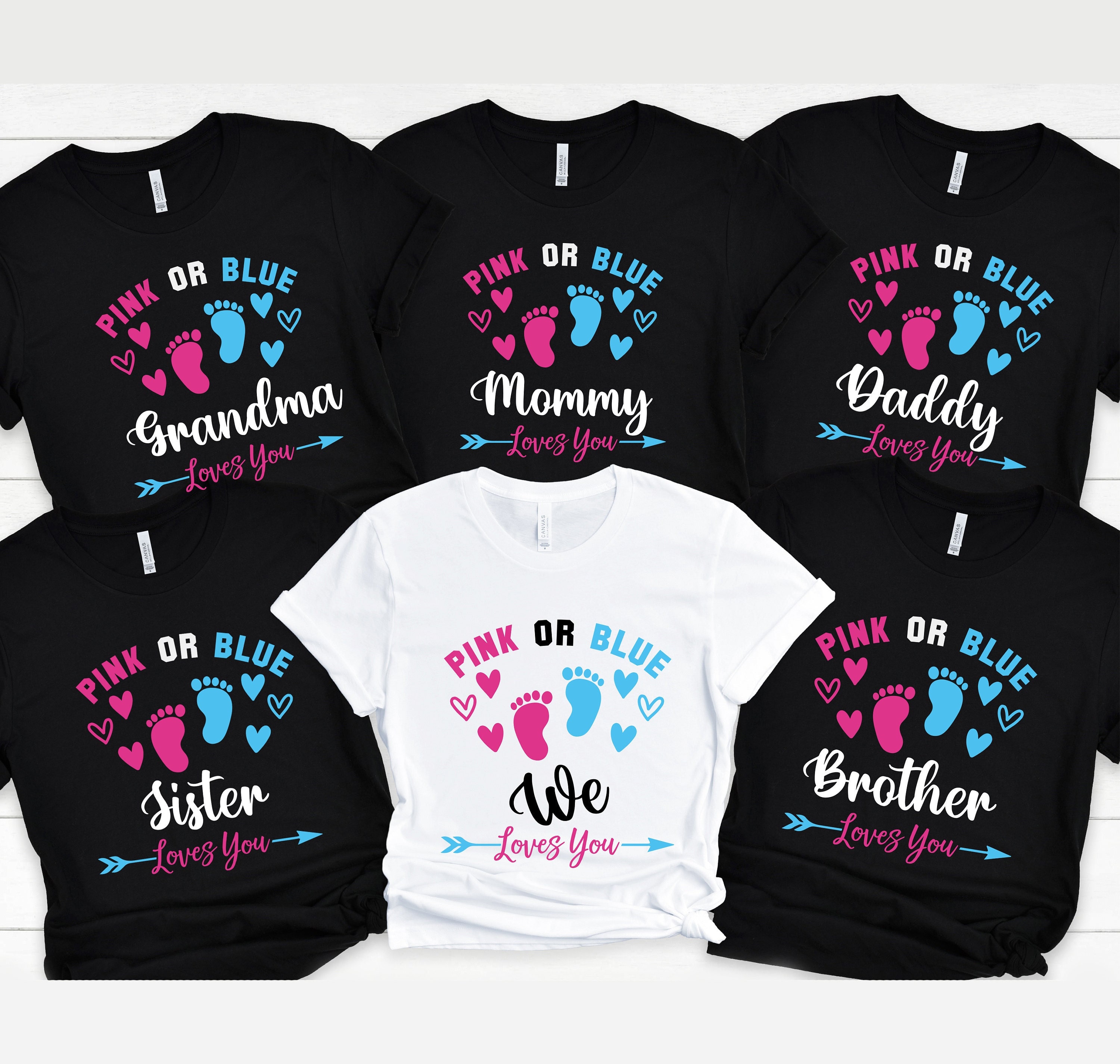 Gender Reveal Shirt for Mom and Dad 