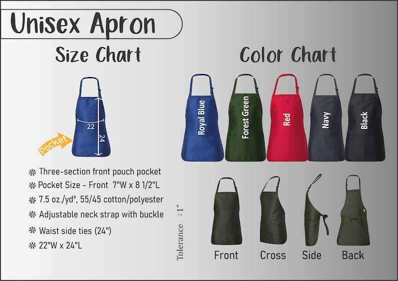 Personalized Floral Kitchen Apron: Custom Cooking Gift image 5