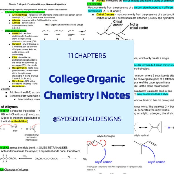 College Organic Chemistry I Notes