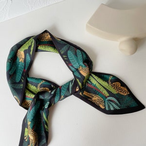 Silky Hair Scarf & Neck Scarf Summer Scarf Floral Scarf Headband Scarf Vintage Rectangle Scarf y2k band Scarf Bandana Hairband XF10