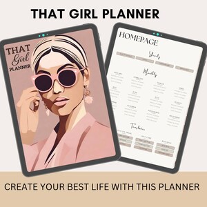 Digital Planner | That Girl Planner | GoodNotes Planner | iPad Planner | Daily Planner, Weekly Planner, Monthly Planner | Undated Planner