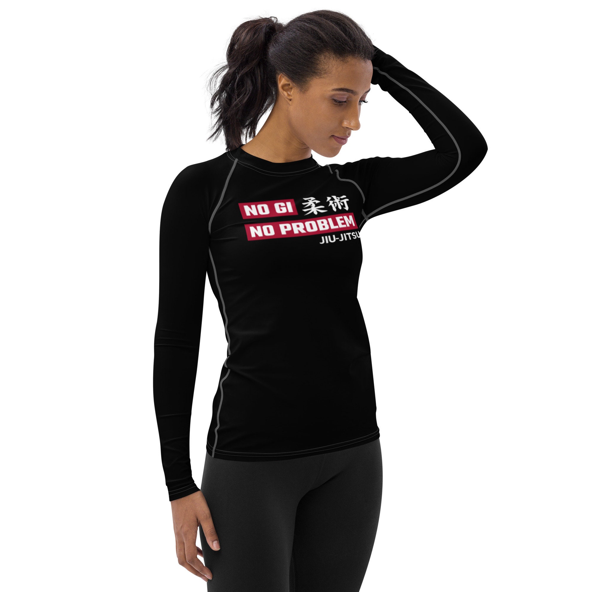 Jiujitsu Women's Rash Guard No GI No Problem BJJ Rashie Etsy