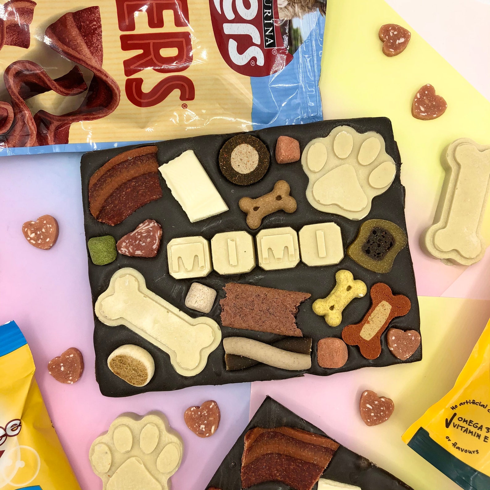 Dog chocolate bar personalised dog chocolate bar dog Etsy