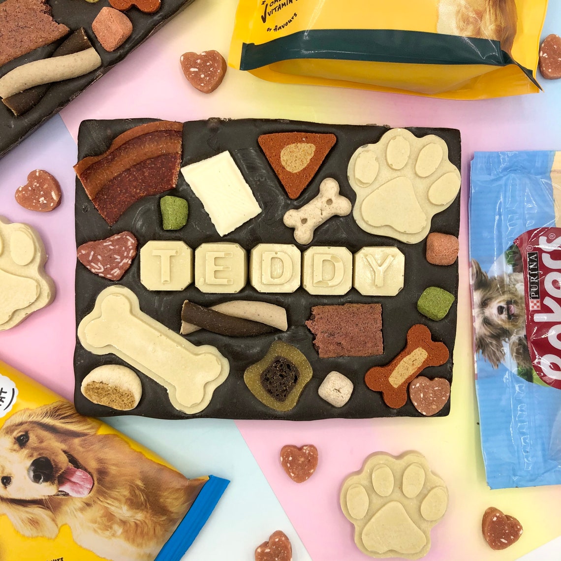 Dog chocolate bar personalised dog chocolate bar dog Etsy