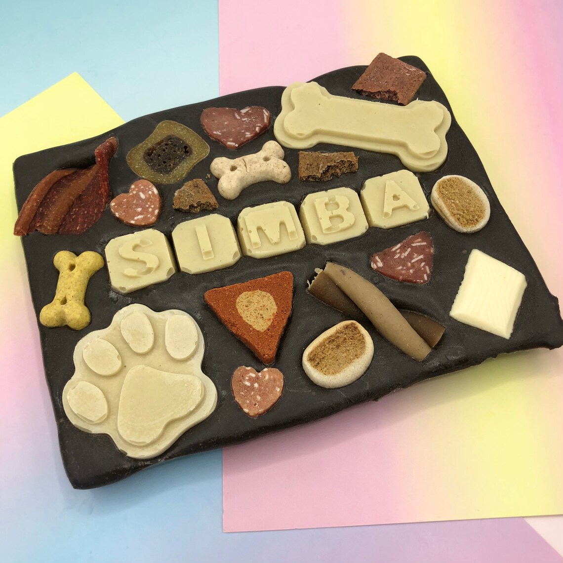 Dog chocolate bar personalised dog chocolate bar dog Etsy