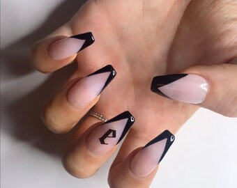 Initial Nails Etsy Uk