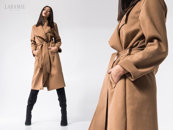 caramel long coat