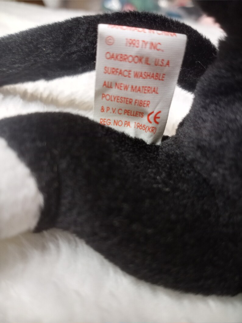 Ty Zip Beanie Baby Style 4004 PVC Pellets Etsy