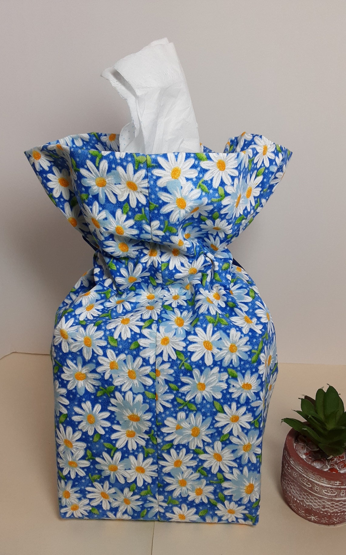 Tissue Box Cover Square Fabric Holder Decoration All Occasion Etsy