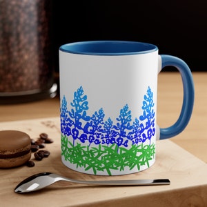 Bluebonnet Coffee Mug Texas Mug Wildflower Mug State Flower Mug for Texan Native Texas Lover Gift For Texan